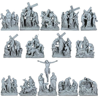 Stations of the Cross - 14-inch — Aged Silver finish
