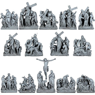 Stations of the Cross - 14-inch — Antique Silver finish