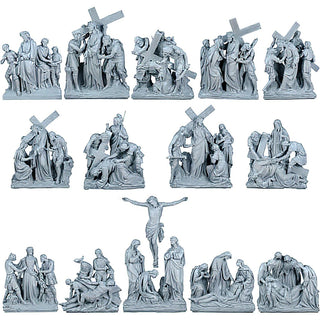 Stations of the Cross - 14-inch — Silver finish