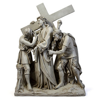 Jesus Is Given The Cross Stati Statue - 58-inch