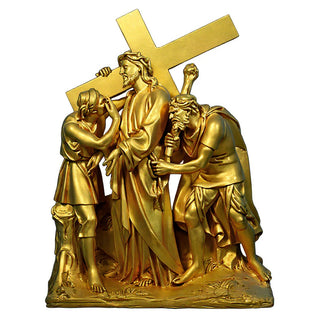 Jesus Is Given The Cross Stati Statue - 58-inch