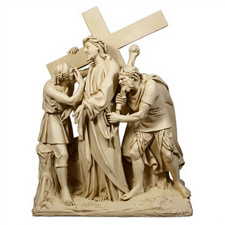 Jesus Is Given The Cross Stati Statue - 58-inch