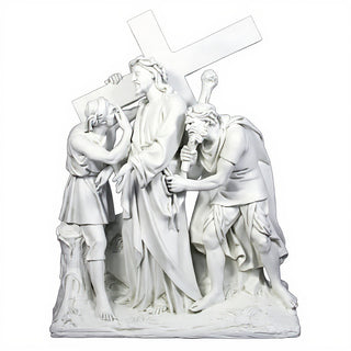 Jesus Is Given The Cross Stati Statue - 58-inch