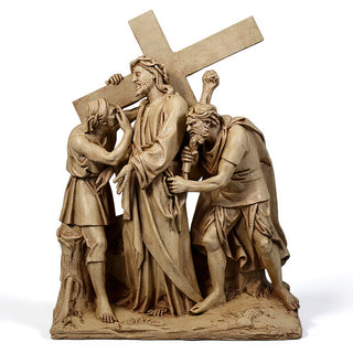 Jesus Is Given The Cross Stati Statue - 58-inch