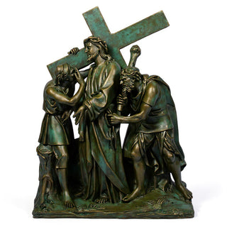 Jesus Is Given The Cross Stati Statue - 58-inch