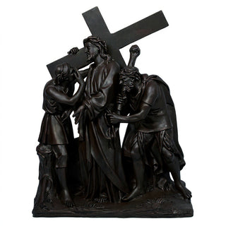 Jesus Is Given The Cross Stati Statue - 58-inch