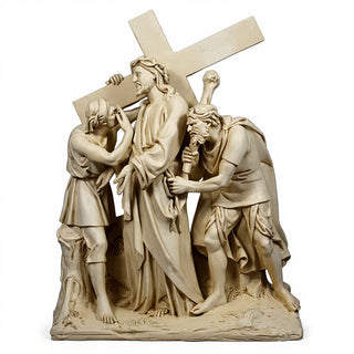 Jesus Is Given The Cross Stati Statue - 58-inch