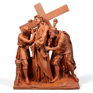 Jesus Is Given The Cross Stati Statue - 58-inch
