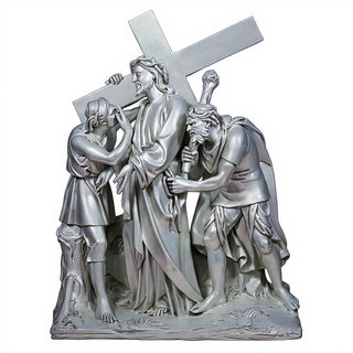 Jesus Is Given The Cross Stati Statue - 58-inch