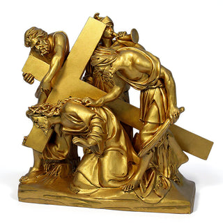 Jesus Falls The 1st Time Stati Statue - 48-inch