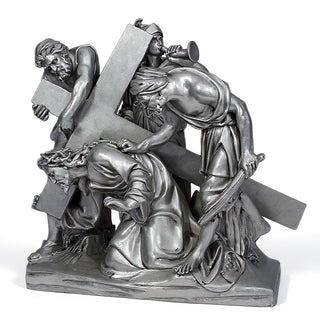 Jesus Falls The 1st Time Stati Statue - 48-inch