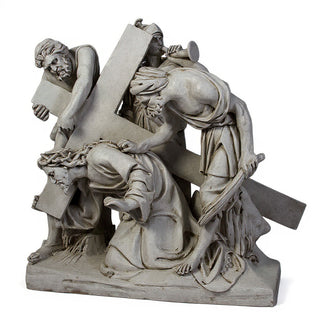 Jesus Falls The 1st Time Stati Statue - 48-inch