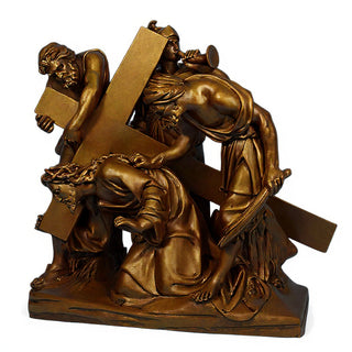 Jesus Falls The 1st Time Stati Statue - 48-inch
