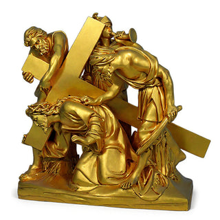Jesus Falls The 1st Time Stati Statue - 48-inch