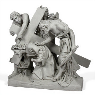 Jesus Falls The 1st Time Stati Statue - 48-inch
