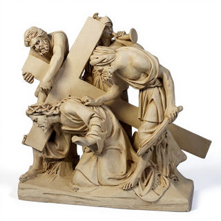 Jesus Falls The 1st Time Stati Statue - 48-inch