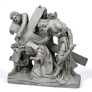 Jesus Falls The 1st Time Stati Statue - 48-inch