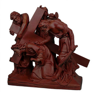 Jesus Falls The 1st Time Stati Statue - 48-inch