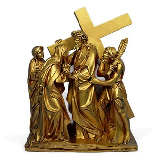 Jesus Meets His Mother Station Statue - 57-inch