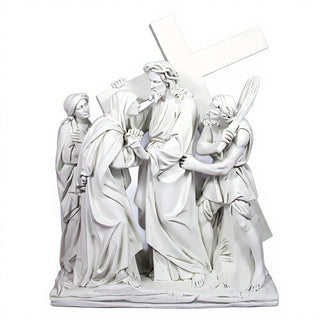 Jesus Meets His Mother Station Statue - 57-inch