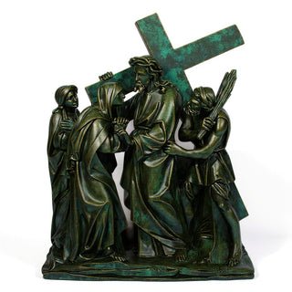 Jesus Meets His Mother Station Statue - 57-inch