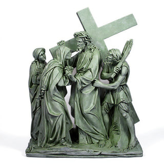 Jesus Meets His Mother Station Statue - 57-inch