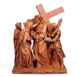 Jesus Meets His Mother Station Statue - 57-inch