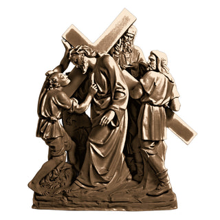Jesus & Simon The Cyrene Stati Statue - 61-inch