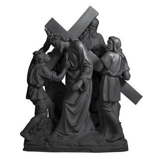 Jesus & Simon The Cyrene Stati Statue - 61-inch