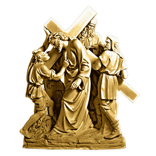 Jesus & Simon The Cyrene Stati Statue - 61-inch