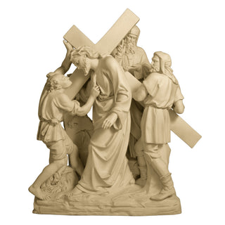 Jesus & Simon The Cyrene Stati Statue - 61-inch