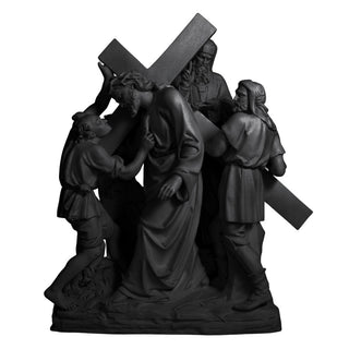 Jesus & Simon The Cyrene Stati Statue - 61-inch