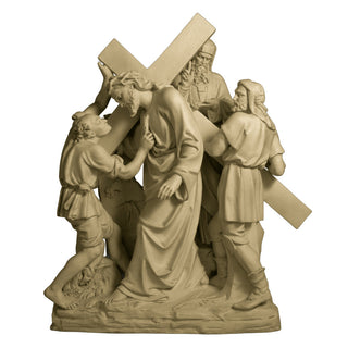 Jesus & Simon The Cyrene Stati Statue - 61-inch