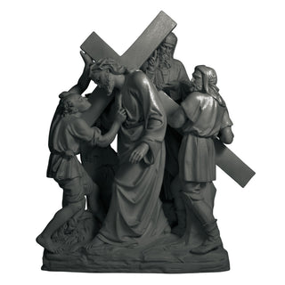 Jesus & Simon The Cyrene Stati Statue - 61-inch