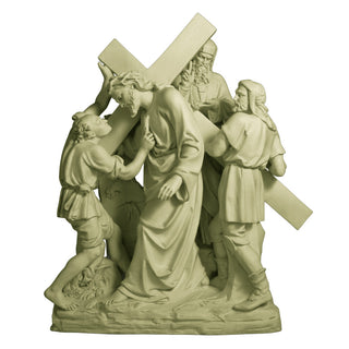 Jesus & Simon The Cyrene Stati Statue - 61-inch