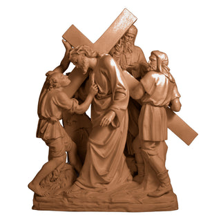 Jesus & Simon The Cyrene Stati Statue - 61-inch