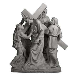 Jesus & Simon The Cyrene Stati Statue - 61-inch