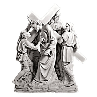 Jesus & Simon The Cyrene Stati Statue - 61-inch