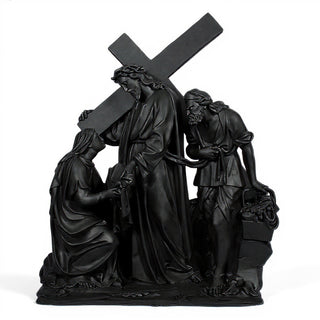 Jesus Meets Veronica Station Statue - 57-inch