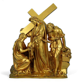 Jesus Meets Veronica Station Statue - 57-inch