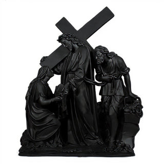 Jesus Meets Veronica Station Statue - 57-inch