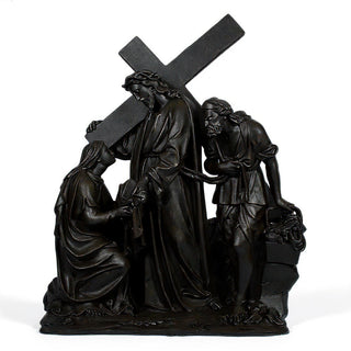 Jesus Meets Veronica Station Statue - 57-inch