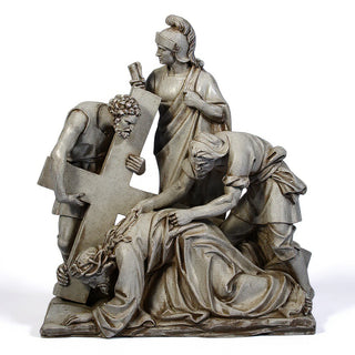 Jesus Falls The 2nd Time Stati Statue - 54-inch