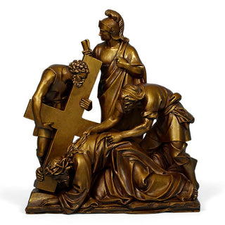 Jesus Falls The 2nd Time Stati Statue - 54-inch