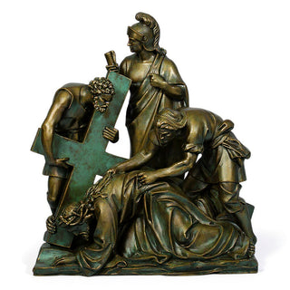Jesus Falls The 2nd Time Stati Statue - 54-inch