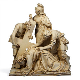 Jesus Falls The 2nd Time Stati Statue - 54-inch