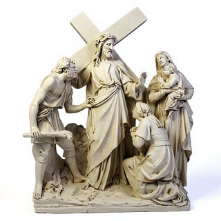 Jesus Speaks to the Woman Stat Statue - 58-inch