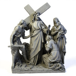 Jesus Speaks to the Woman Stat Statue - 58-inch