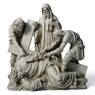 Jesus Falls The Third Time Sta Statue - 56-inch