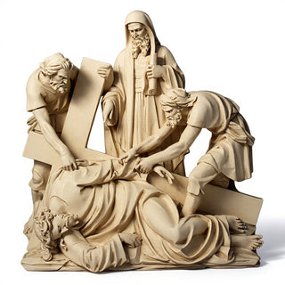 Jesus Falls The Third Time Sta Statue - 56-inch
